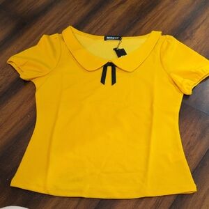 Mustard Yellow Blouse